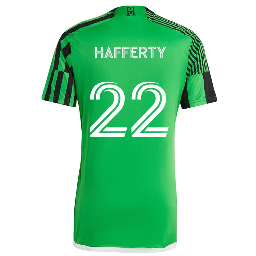 Danxen Dzieci Joe Hafferty #22 Zielony Czarny Domowa Koszulka 2024/25 Koszulki Klubowe