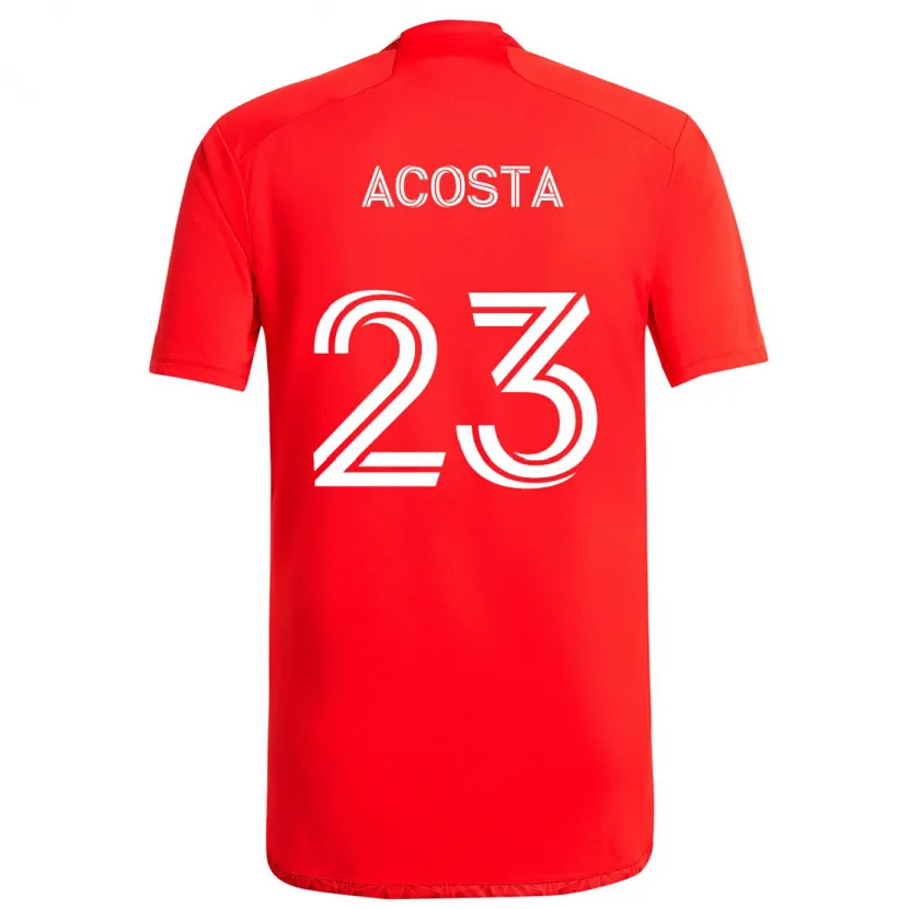 Danxen Dzieci Kellyn Acosta #23 Czerwono-Biały Domowa Koszulka 2024/25 Koszulki Klubowe