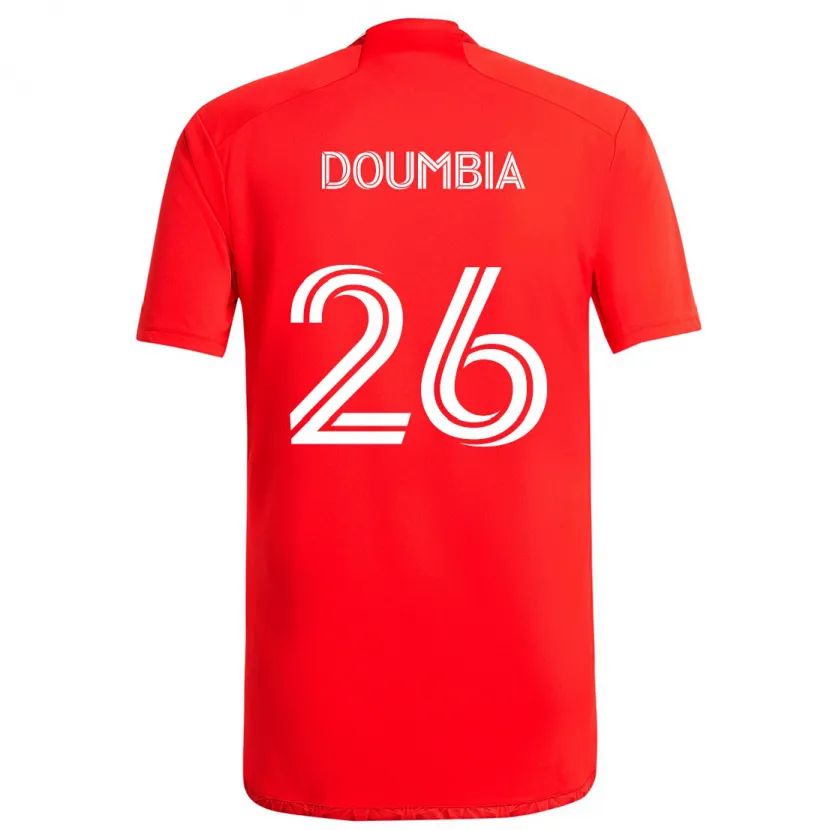 Danxen Dzieci Ousmane Doumbia #26 Czerwono-Biały Domowa Koszulka 2024/25 Koszulki Klubowe