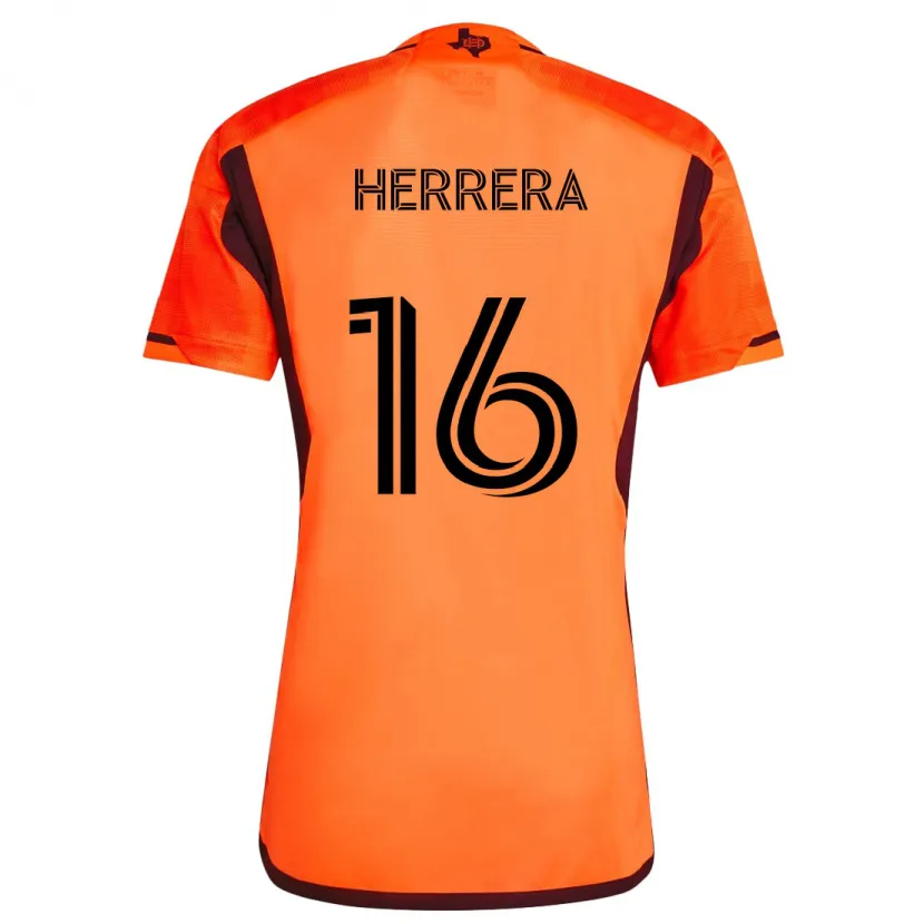 Danxen Dzieci Héctor Herrera #16 Pomarańczowo-Czarny Domowa Koszulka 2024/25 Koszulki Klubowe