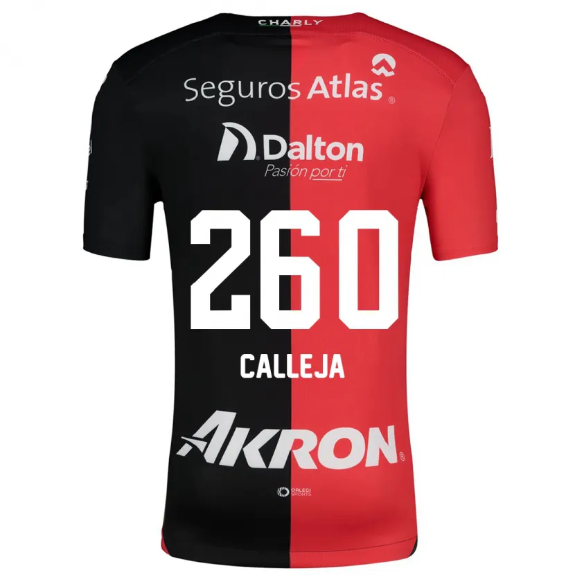 Danxen Dzieci Diego Calleja #260 Czerwony Czarny Domowa Koszulka 2024/25 Koszulki Klubowe