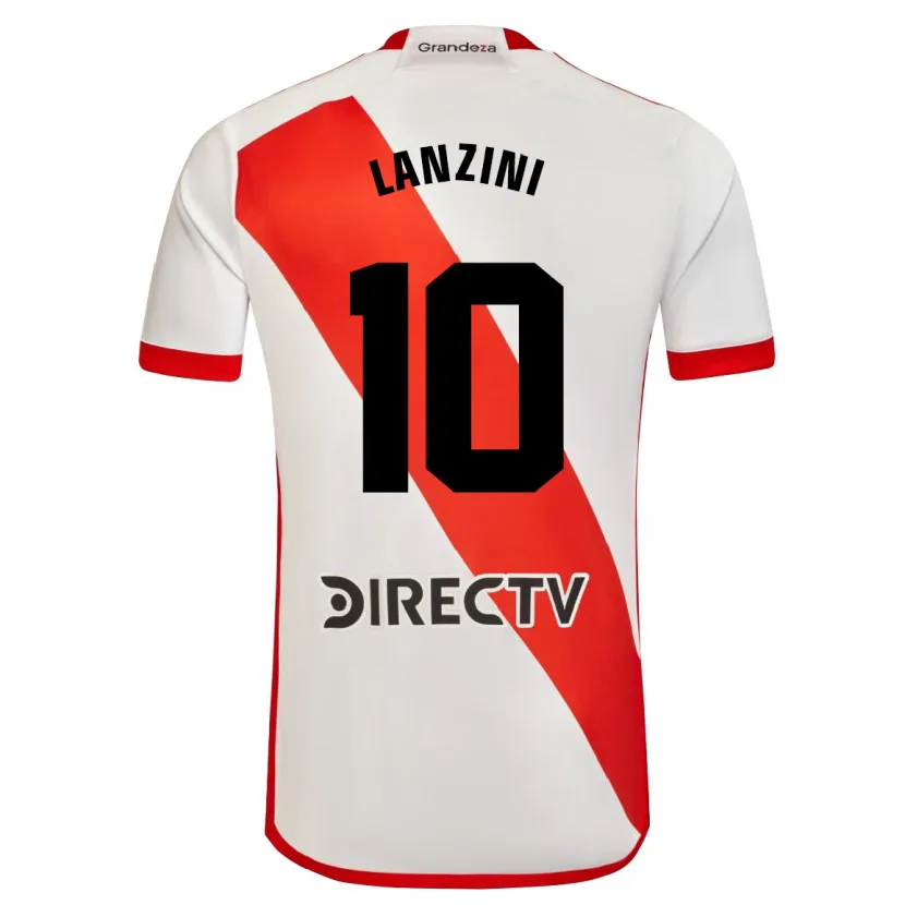 Danxen Dzieci Manuel Lanzini #10 Biało - Czerwony Domowa Koszulka 2024/25 Koszulki Klubowe