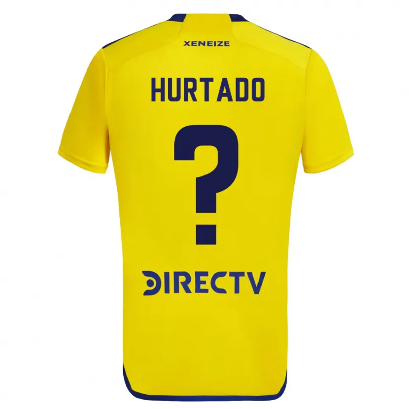 Danxen Dzieci Jan Hurtado #0 Yellow Blue Wyjazdowa Koszulka 2024/25 Koszulki Klubowe