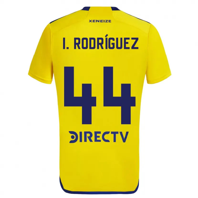 Danxen Dzieci Ignacio Rodríguez #44 Yellow Blue Wyjazdowa Koszulka 2024/25 Koszulki Klubowe