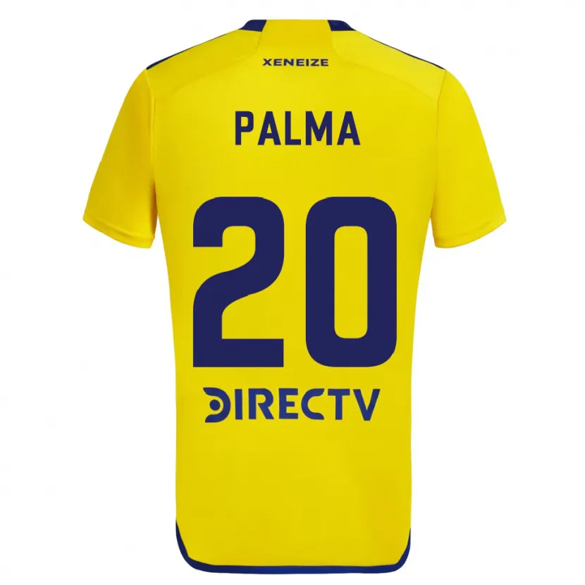 Danxen Dzieci Lucas Palma #20 Yellow Blue Wyjazdowa Koszulka 2024/25 Koszulki Klubowe