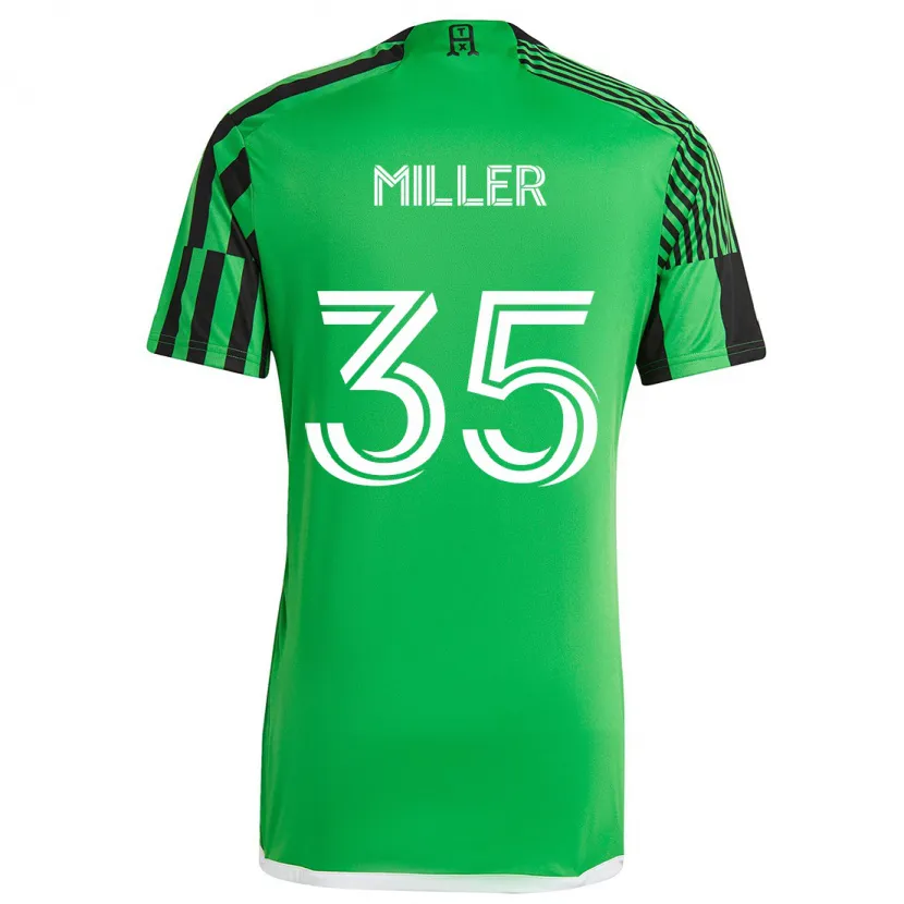 Danxen Męski Mason Miller #35 Zielony Czarny Domowa Koszulka 2024/25 Koszulki Klubowe