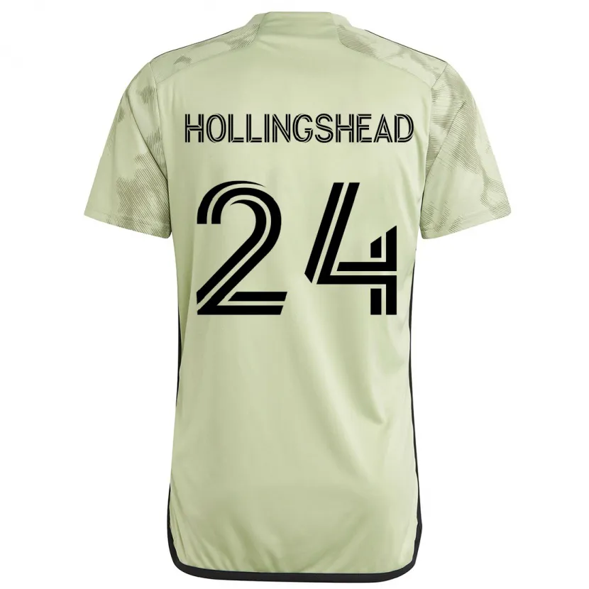 Danxen Męski Ryan Hollingshead #24 Jasnozielony Wyjazdowa Koszulka 2024/25 Koszulki Klubowe