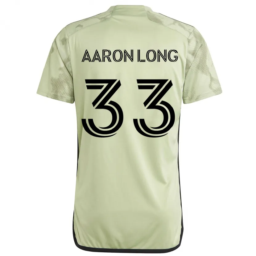 Danxen Męski Aaron Long #33 Jasnozielony Wyjazdowa Koszulka 2024/25 Koszulki Klubowe