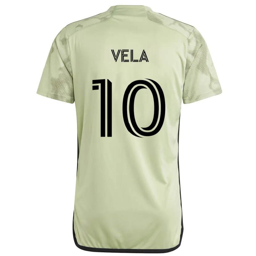 Danxen Męski Carlos Vela #10 Jasnozielony Wyjazdowa Koszulka 2024/25 Koszulki Klubowe