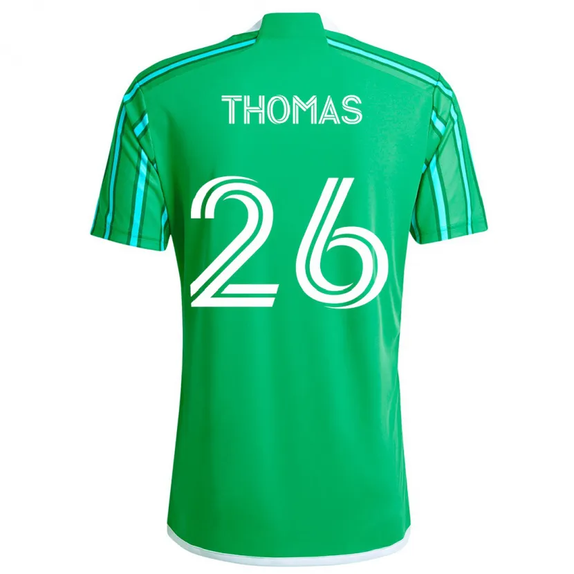 Danxen Kobiety Andrew Thomas #26 Zielony Biały Domowa Koszulka 2024/25 Koszulki Klubowe