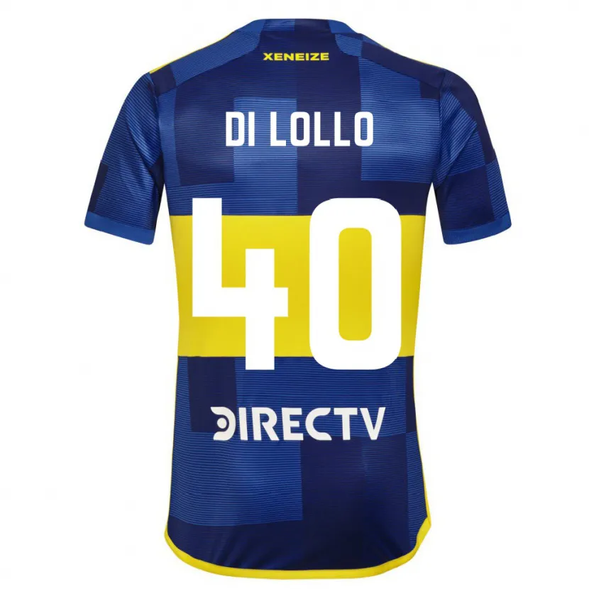 Danxen Kobiety Lautaro Di Lollo #40 Niebiesko-Żółty Domowa Koszulka 2024/25 Koszulki Klubowe