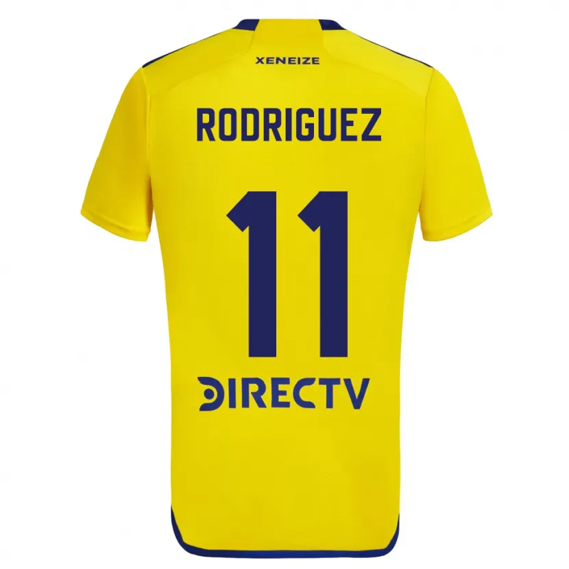 Danxen Kobiety Yamila Rodriguez #11 Yellow Blue Wyjazdowa Koszulka 2024/25 Koszulki Klubowe