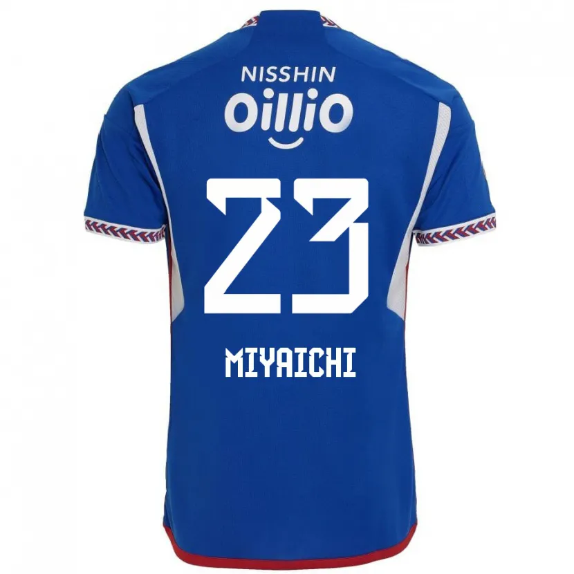 Danxen Dzieci Ryo Miyaichi #23 Niebieski Biały Czerwony Domowa Koszulka 2024/25 Koszulki Klubowe