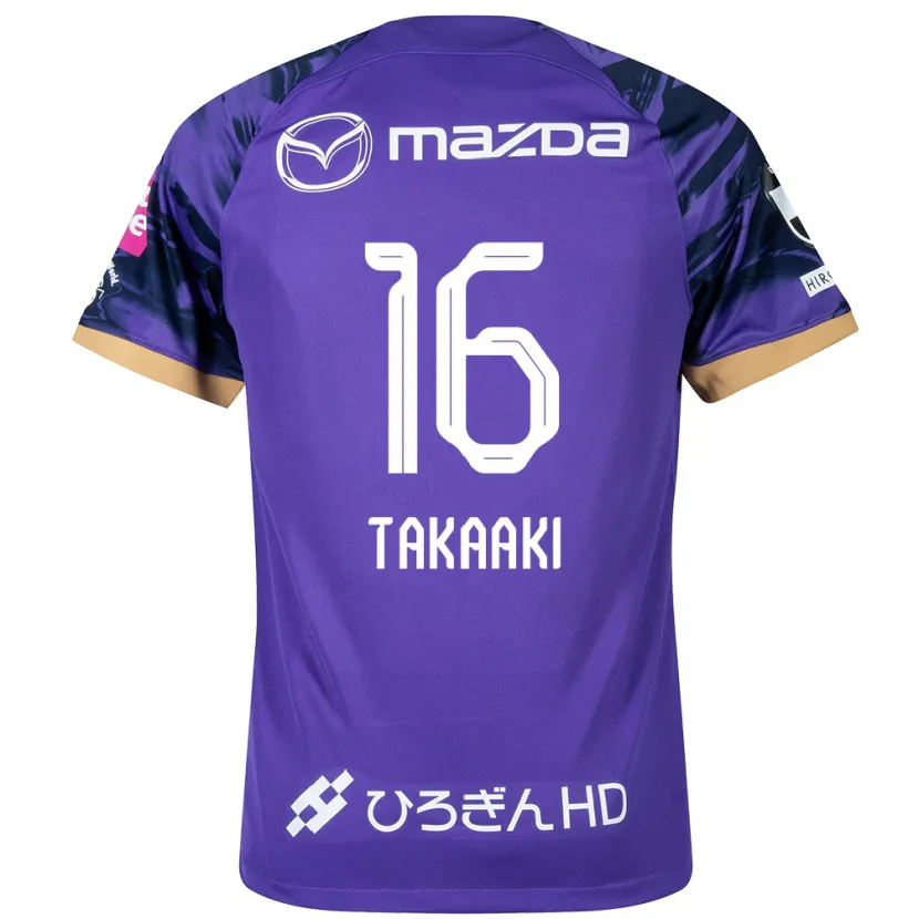 Danxen Dzieci Takaaki Shichi #16 Purple White Domowa Koszulka 2024/25 Koszulki Klubowe