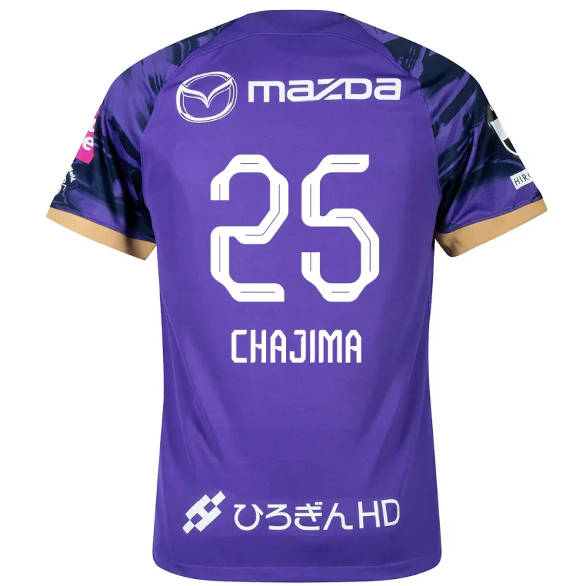 Danxen Dzieci Yusuke Chajima #25 Purple White Domowa Koszulka 2024/25 Koszulki Klubowe