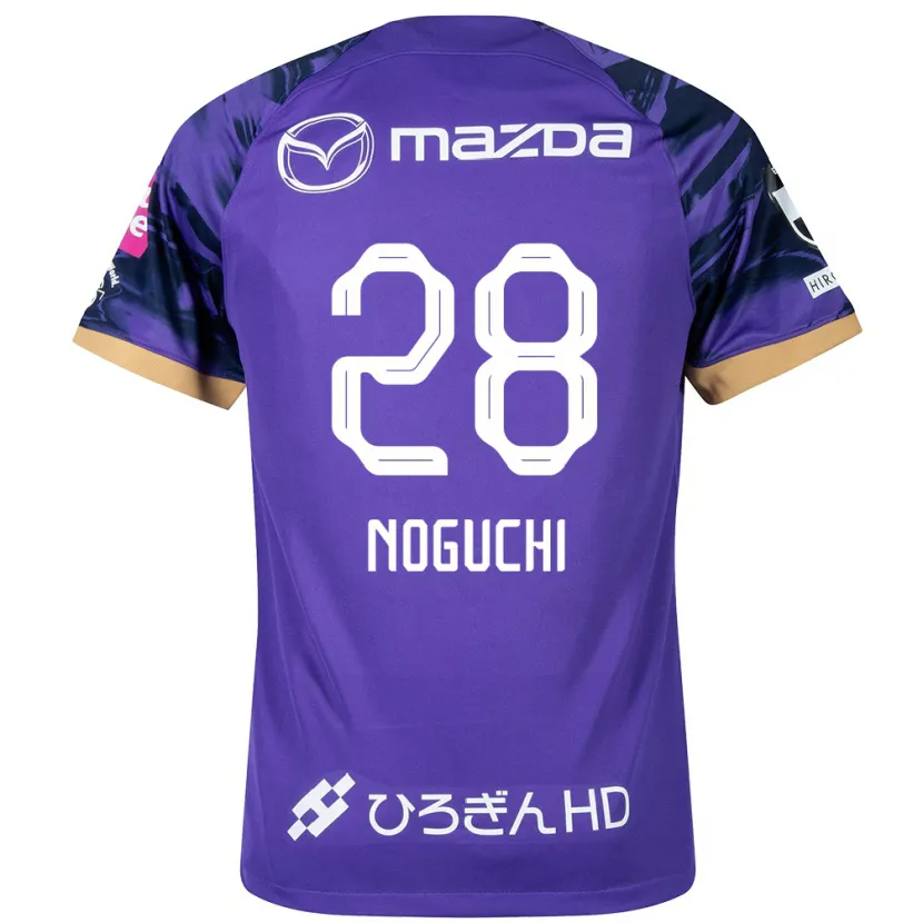 Danxen Dzieci Rento Noguchi #28 Purple White Domowa Koszulka 2024/25 Koszulki Klubowe