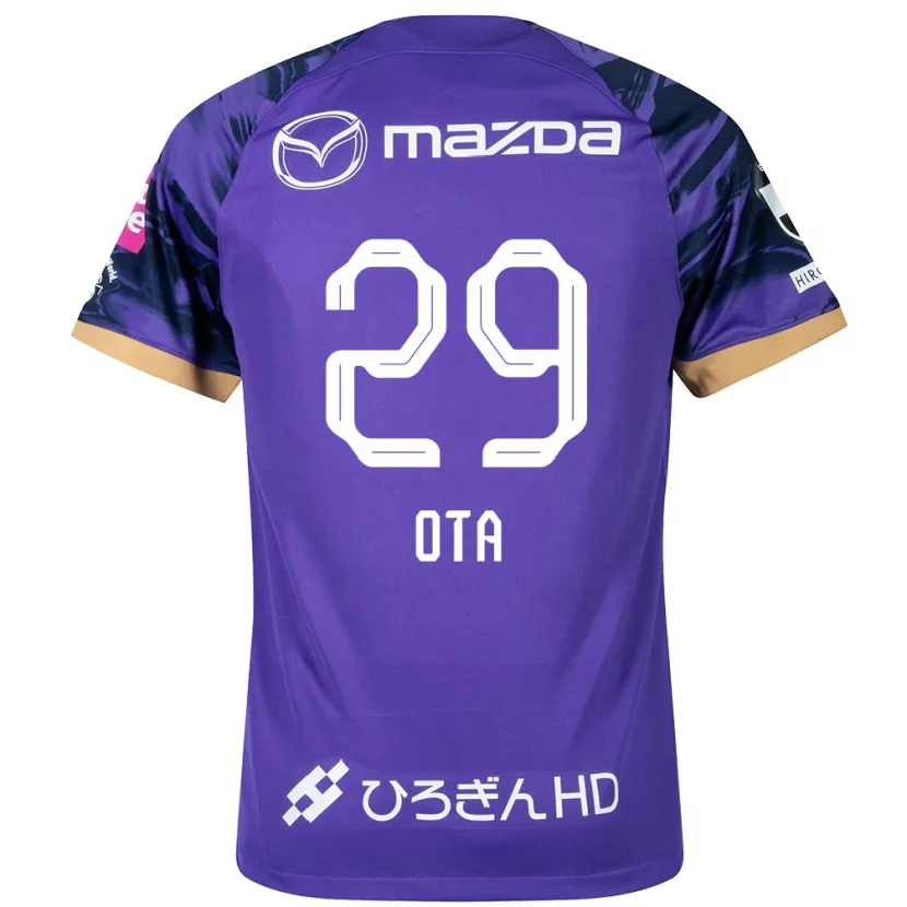 Danxen Dzieci Hiroto Ota #29 Purple White Domowa Koszulka 2024/25 Koszulki Klubowe