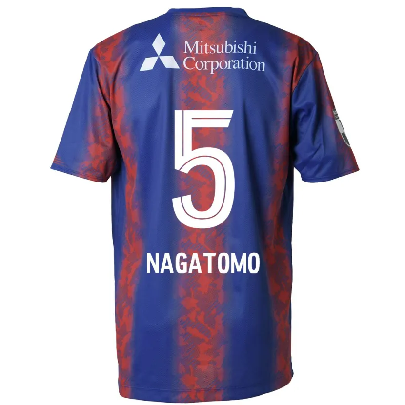 Danxen Dzieci Yuto Nagatomo #5 Niebieski Czerwony Domowa Koszulka 2024/25 Koszulki Klubowe