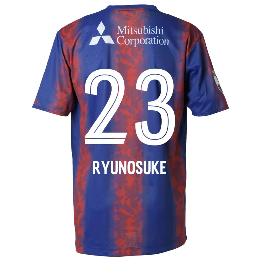 Danxen Dzieci Ryunosuke Sato #23 Niebieski Czerwony Domowa Koszulka 2024/25 Koszulki Klubowe