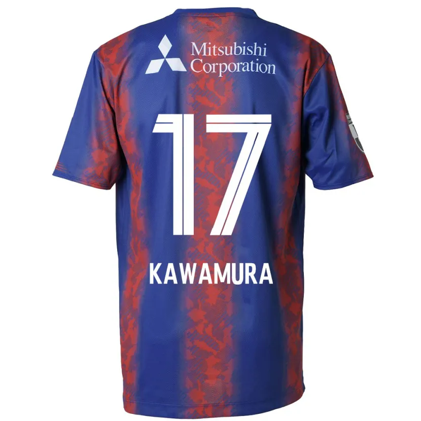 Danxen Dzieci Riku Kawamura #17 Niebieski Czerwony Domowa Koszulka 2024/25 Koszulki Klubowe