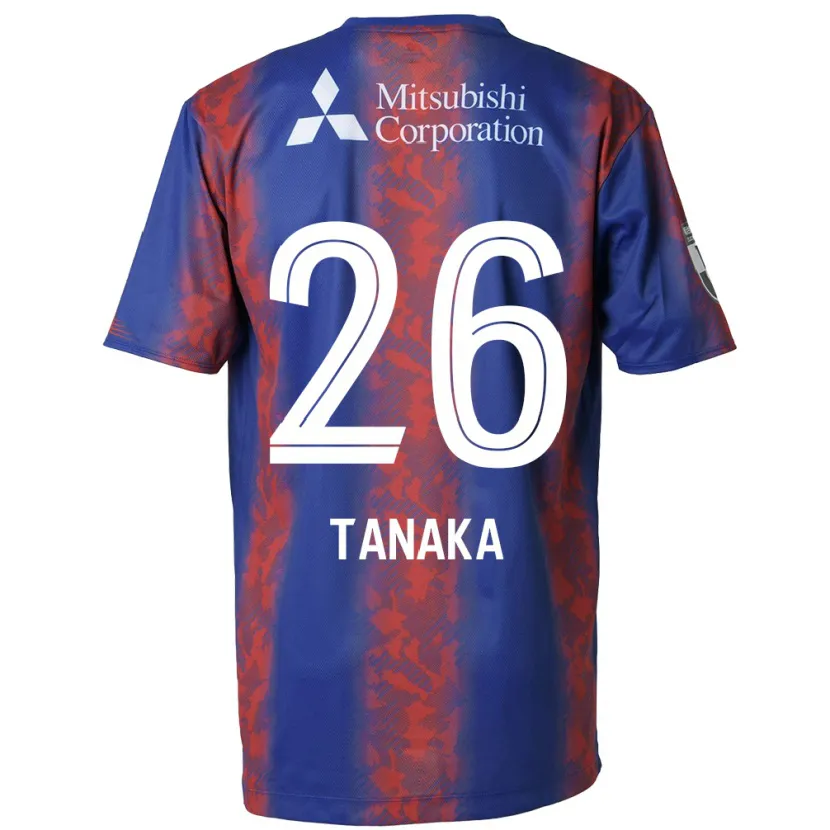 Danxen Dzieci Haruto Tanaka #26 Niebieski Czerwony Domowa Koszulka 2024/25 Koszulki Klubowe