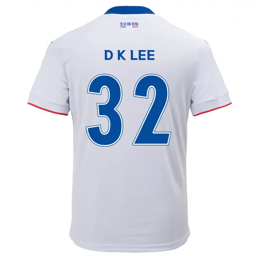 Danxen Dzieci Kyu-Dong Lee #32 Biało Niebieski Wyjazdowa Koszulka 2024/25 Koszulki Klubowe