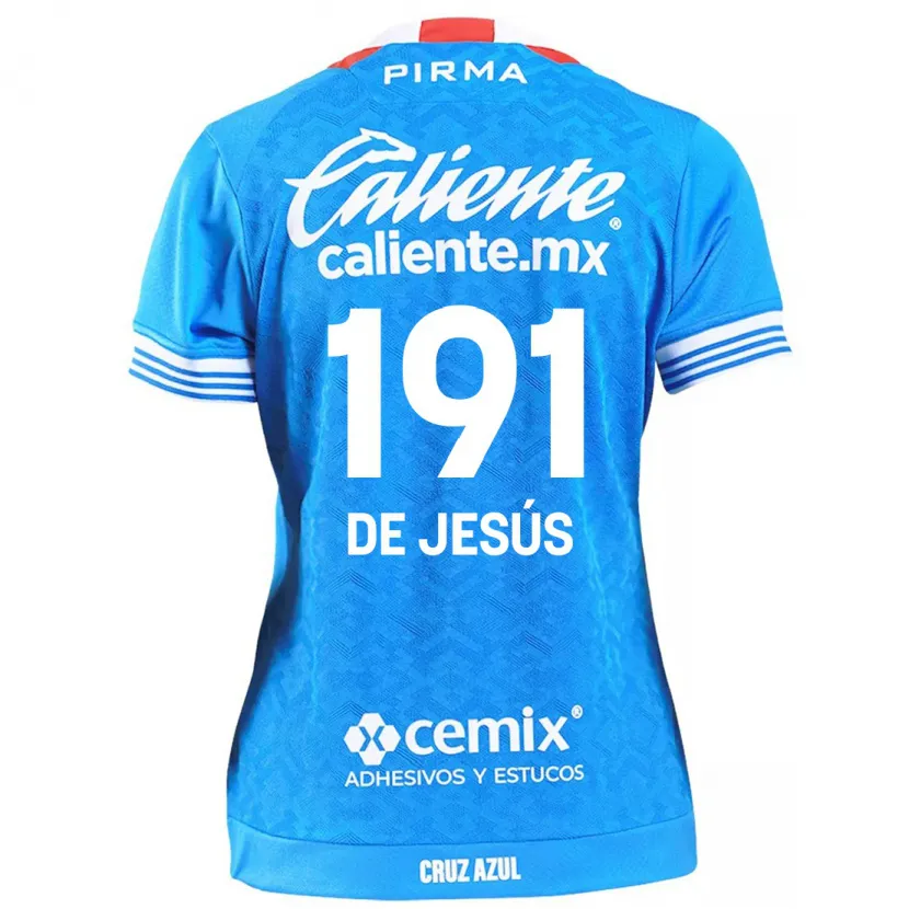 Danxen Męski Luis De Jesús #191 Niebieskie Niebo Domowa Koszulka 2024/25 Koszulki Klubowe