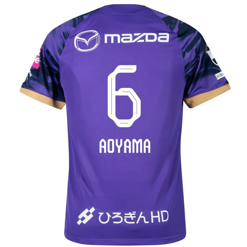 Danxen Męski Toshihiro Aoyama #6 Purple White Domowa Koszulka 2024/25 Koszulki Klubowe