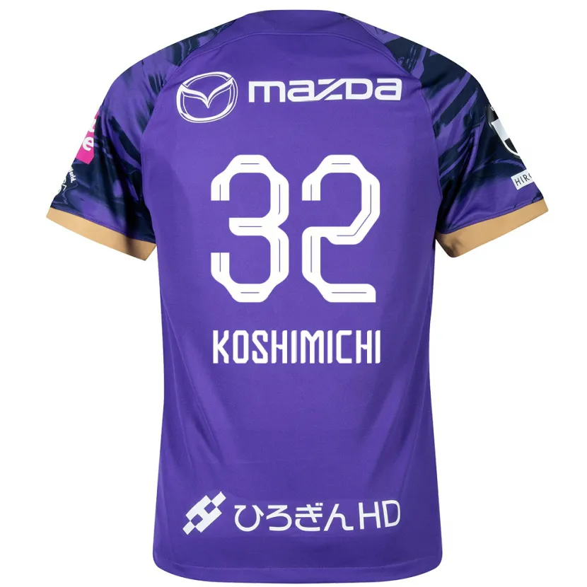 Danxen Męski Sota Koshimichi #32 Purple White Domowa Koszulka 2024/25 Koszulki Klubowe