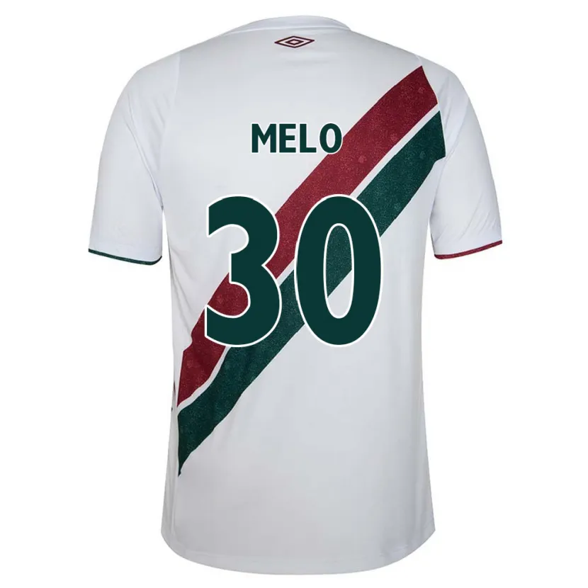 Danxen Męski Felipe Melo #30 Biały Zielony Bordowy Wyjazdowa Koszulka 2024/25 Koszulki Klubowe