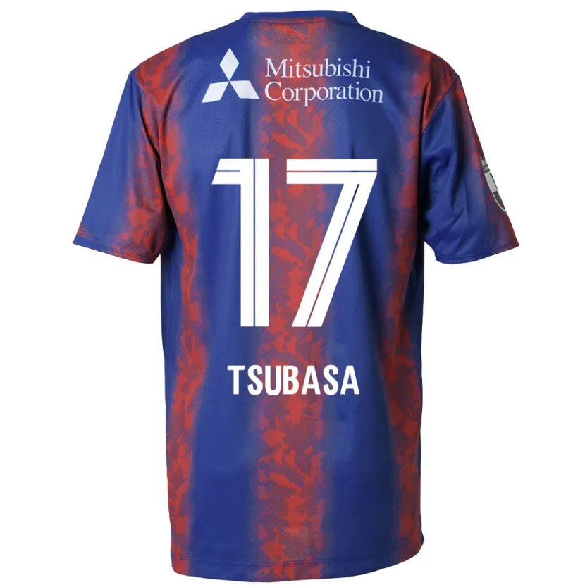 Danxen Kobiety Tsubasa Terayama #17 Niebieski Czerwony Domowa Koszulka 2024/25 Koszulki Klubowe