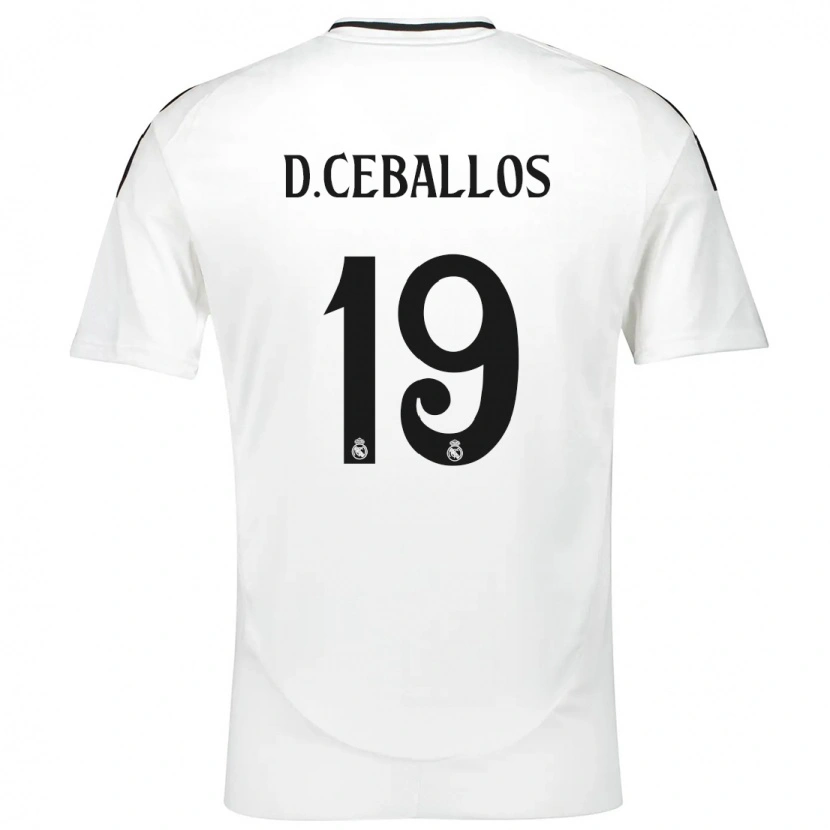 Danxen Dzieci Dani Ceballos #19 Biały Domowa Koszulka 2024/25 Koszulki Klubowe