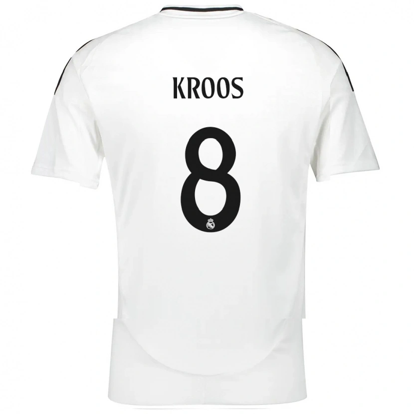 Danxen Dzieci Toni Kroos #8 Biały Domowa Koszulka 2024/25 Koszulki Klubowe