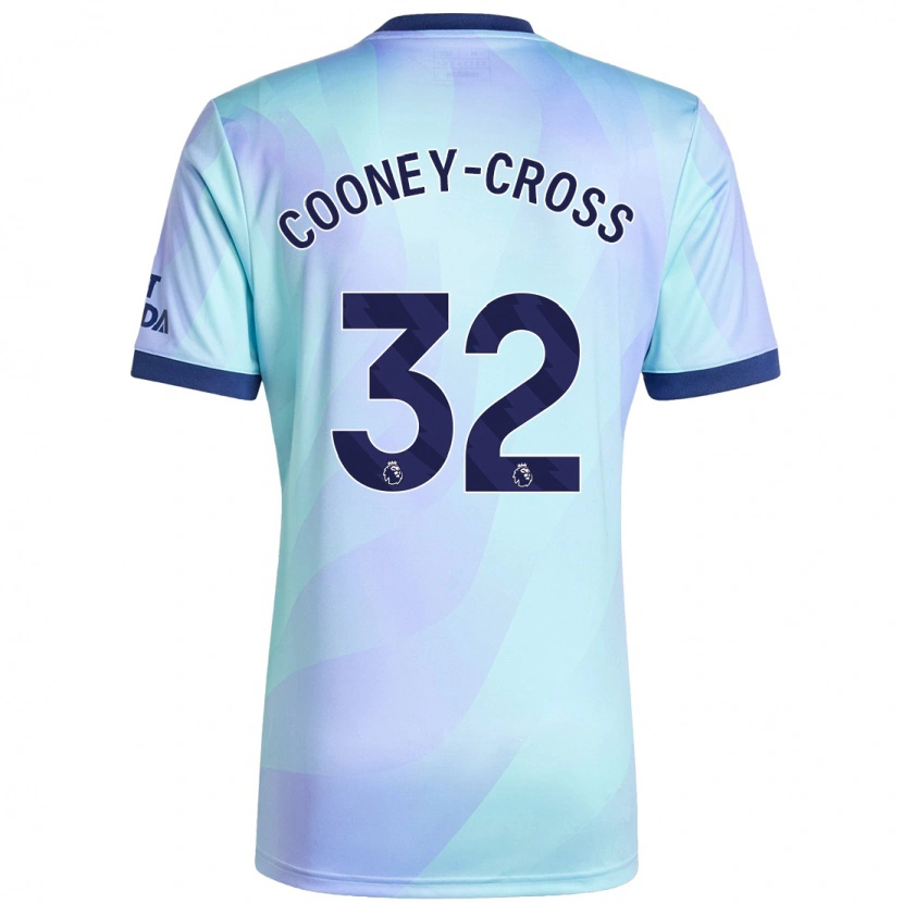 Danxen Dzieci Kyra Cooney-Cross #32 Aqua Trzeci Komplet Koszulka 2024/25 Koszulki Klubowe