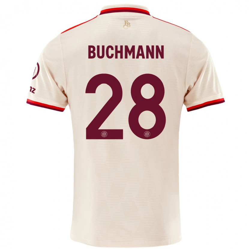 Danxen Dzieci Tarek Buchmann #28 Lniany Trzeci Komplet Koszulka 2024/25 Koszulki Klubowe