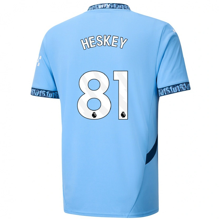 Danxen Męski Jaden Heskey #81 Granatowy Domowa Koszulka 2024/25 Koszulki Klubowe