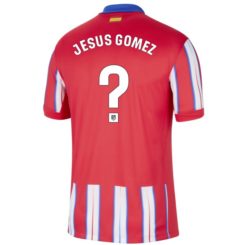 Danxen Męski Jesus Gomez #0 Czerwony Biały Niebieski Domowa Koszulka 2024/25 Koszulki Klubowe