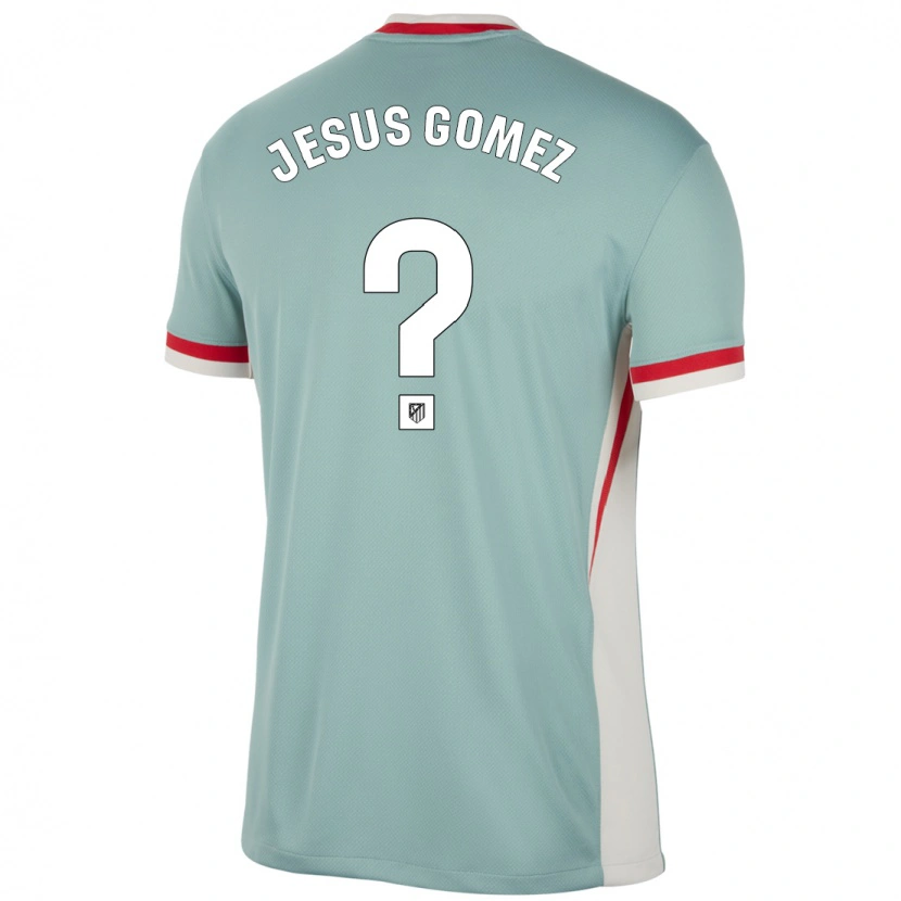 Danxen Męski Jesus Gomez #0 Jasnobeżowy Niebieski Wyjazdowa Koszulka 2024/25 Koszulki Klubowe