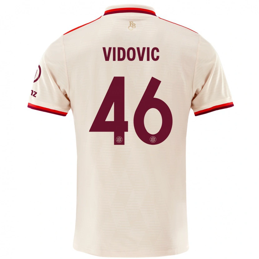 Danxen Męski Gabriel Vidovic #46 Lniany Trzeci Komplet Koszulka 2024/25 Koszulki Klubowe