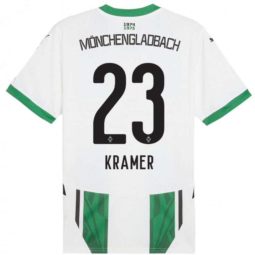 Danxen Dzieci Christoph Kramer #23 Biały Zielony Domowa Koszulka 2024/25 Koszulki Klubowe