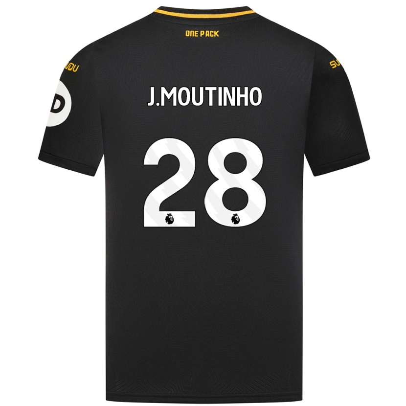 Danxen Męski Joao Moutinho #28 Czarny Wyjazdowa Koszulka 2024/25 Koszulki Klubowe