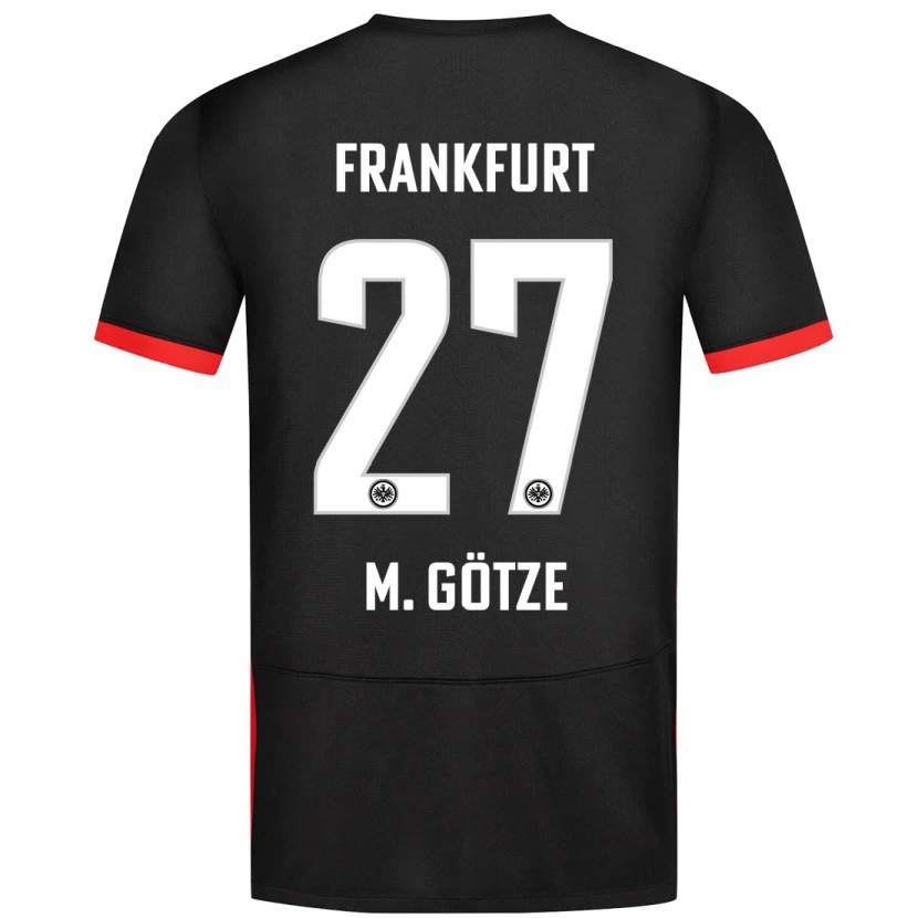 Danxen Męski Mario Götze #27 Czarny Wyjazdowa Koszulka 2024/25 Koszulki Klubowe