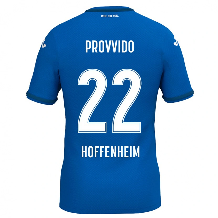 Danxen Kobiety Luca Provvido #22 Królewski Niebieski Domowa Koszulka 2024/25 Koszulki Klubowe