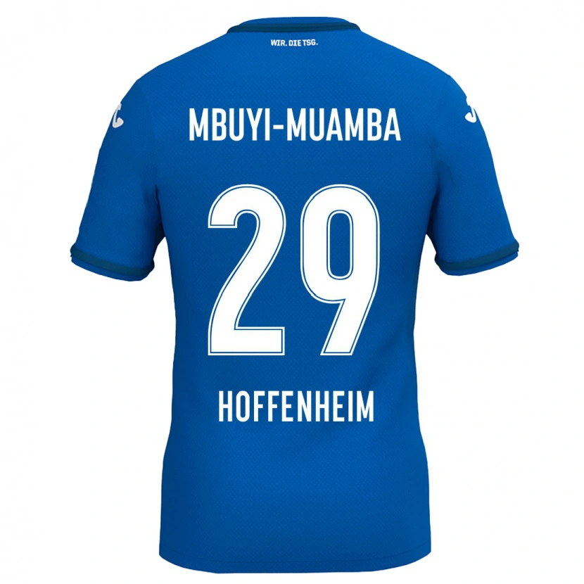 Danxen Kobiety Hubert Mbuyi-Muamba #29 Królewski Niebieski Domowa Koszulka 2024/25 Koszulki Klubowe