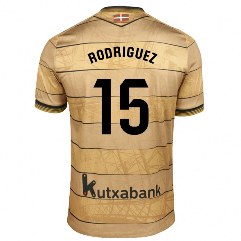 Danxen Kobiety Peru Rodríguez #15 Brązowy Wyjazdowa Koszulka 2024/25 Koszulki Klubowe