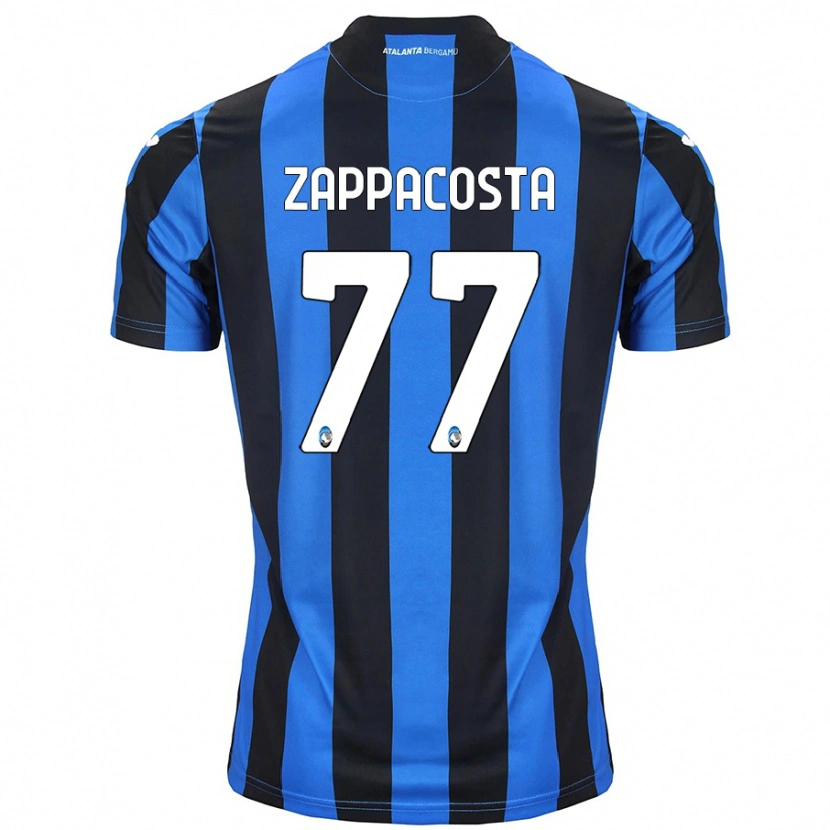 Danxen Dzieci Davide Zappacosta #77 Niebiesko-Czarny Domowa Koszulka 2024/25 Koszulki Klubowe