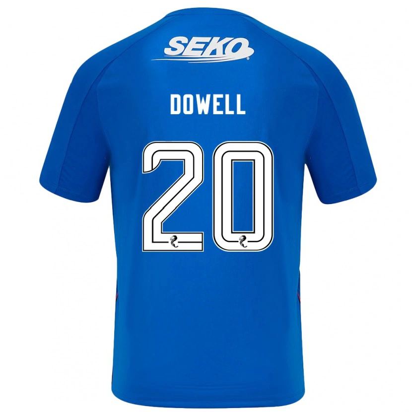 Danxen Dzieci Kieran Dowell #20 Ciemnoniebieski Domowa Koszulka 2024/25 Koszulki Klubowe