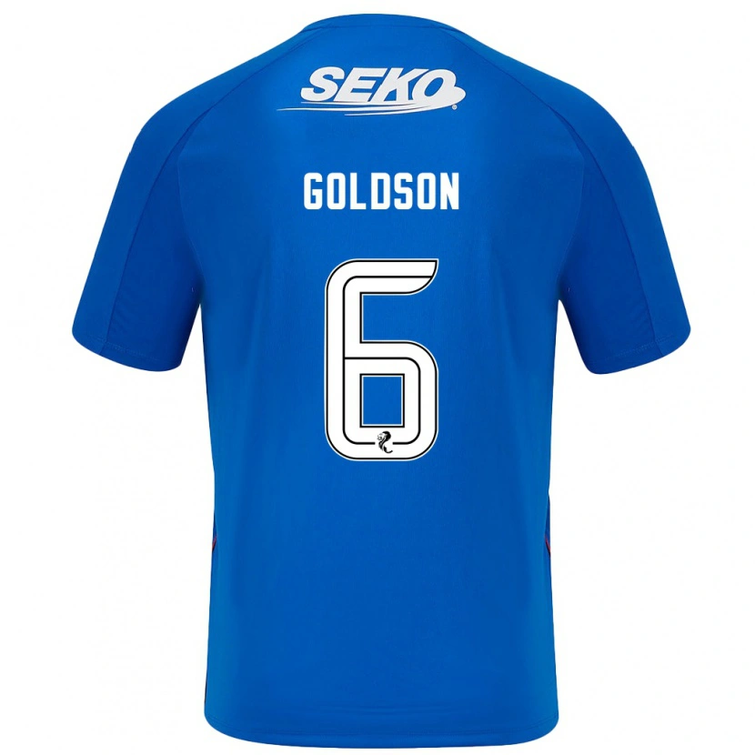 Danxen Dzieci Connor Goldson #6 Ciemnoniebieski Domowa Koszulka 2024/25 Koszulki Klubowe