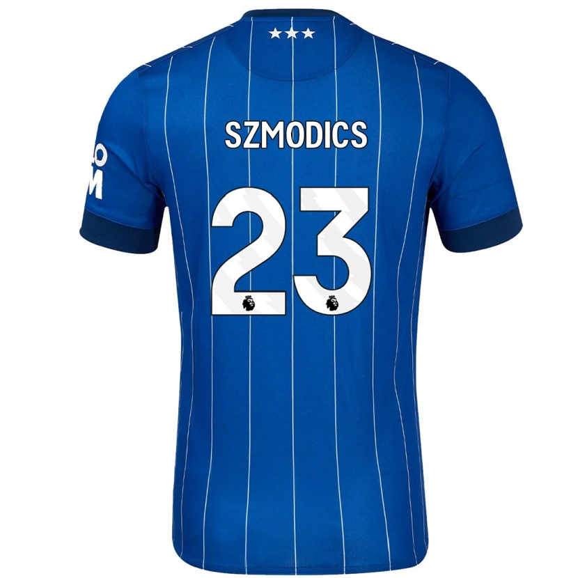 Danxen Dzieci Sammie Szmodics #23 Granatowy Niebieski Domowa Koszulka 2024/25 Koszulki Klubowe