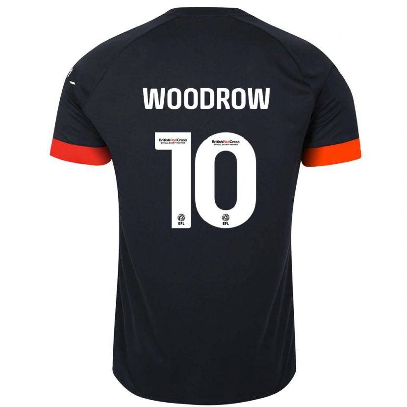 Danxen Dzieci Cauley Woodrow #10 Czarny Pomarańczowy Wyjazdowa Koszulka 2024/25 Koszulki Klubowe